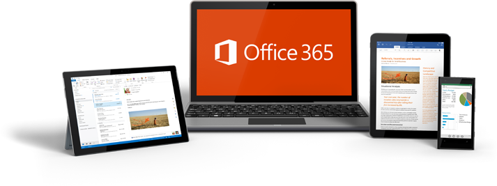 Office 365 works on all devics including mobile phones